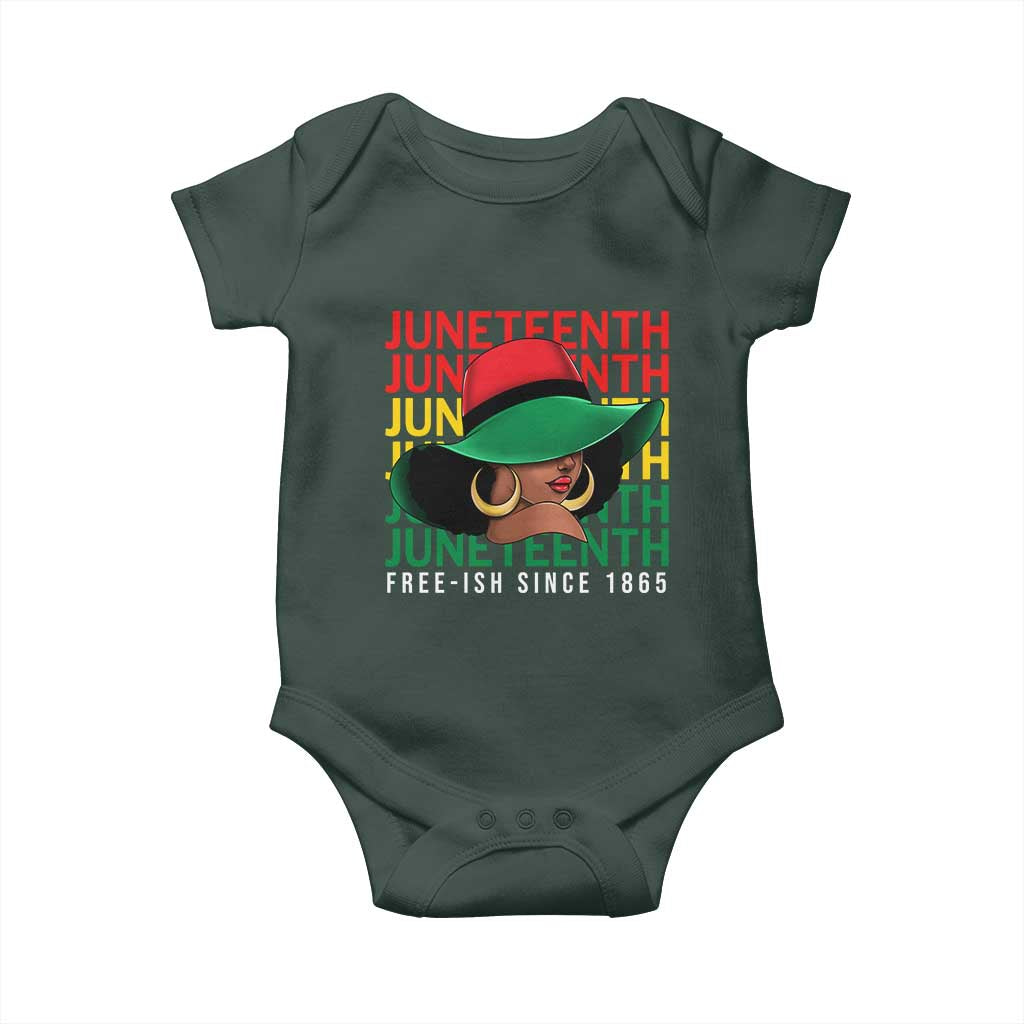 Juneteenth Baby Onesie Freeish Since 1865 Melanin Black Women Pride