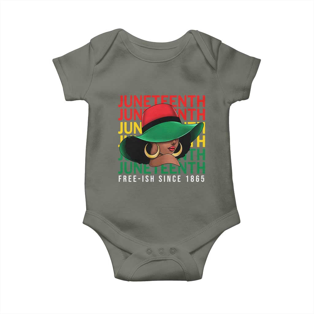 Juneteenth Baby Onesie Freeish Since 1865 Melanin Black Women Pride