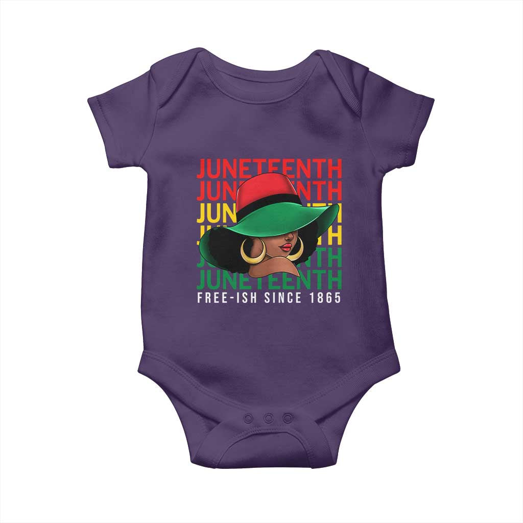 Juneteenth Baby Onesie Freeish Since 1865 Melanin Black Women Pride