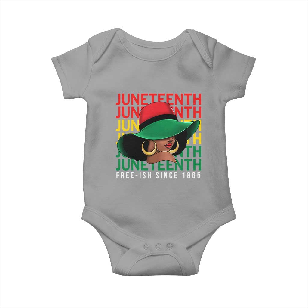 Juneteenth Baby Onesie Freeish Since 1865 Melanin Black Women Pride