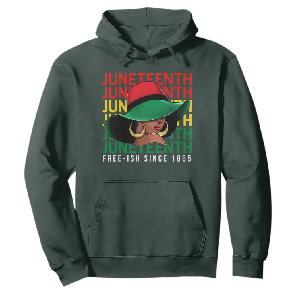 Juneteenth Hoodie Freeish Since 1865 Melanin Black Women Pride