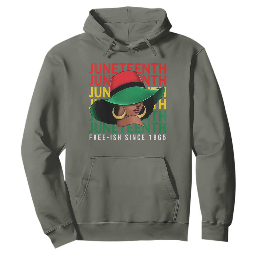 Juneteenth Hoodie Freeish Since 1865 Melanin Black Women Pride