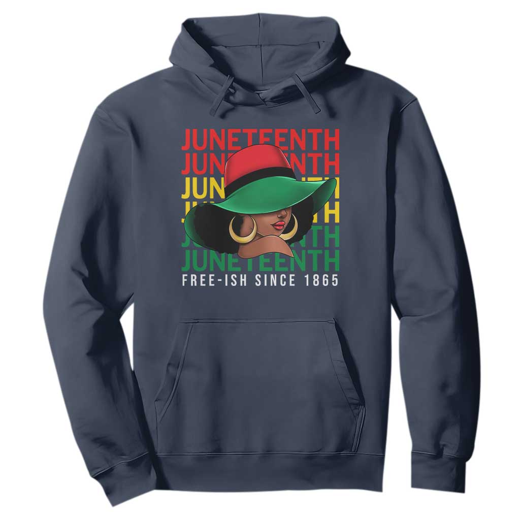 Juneteenth Hoodie Freeish Since 1865 Melanin Black Women Pride