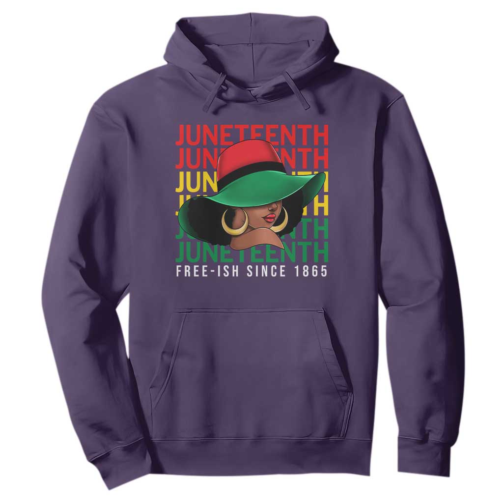 Juneteenth Hoodie Freeish Since 1865 Melanin Black Women Pride