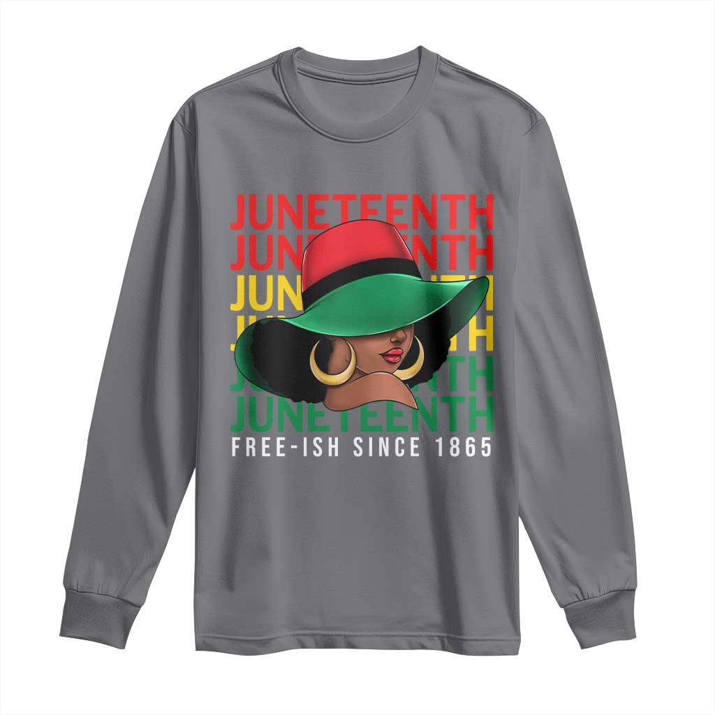 Juneteenth Long Sleeve Shirt Freeish Since 1865 Melanin Black Women Pride
