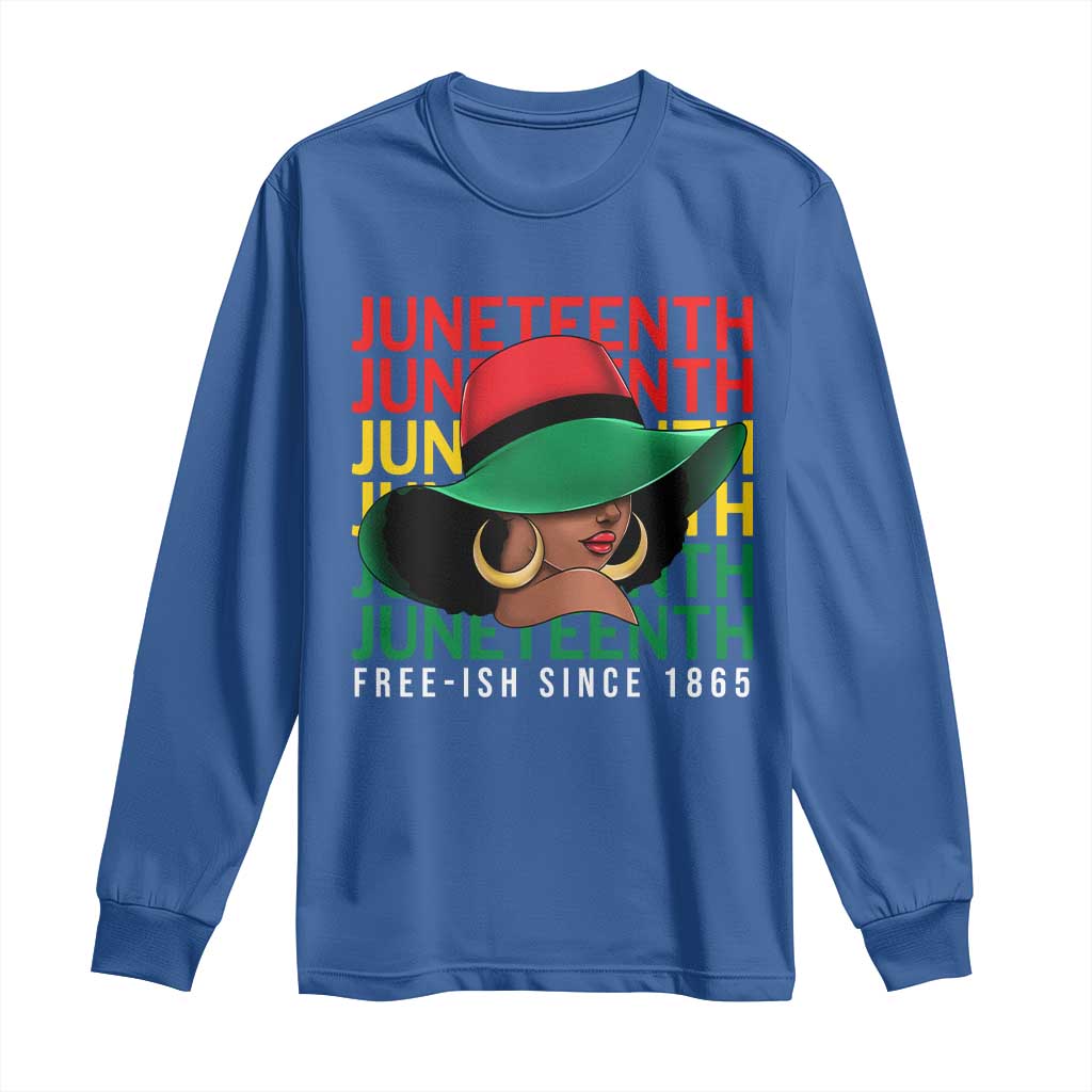 Juneteenth Long Sleeve Shirt Freeish Since 1865 Melanin Black Women Pride