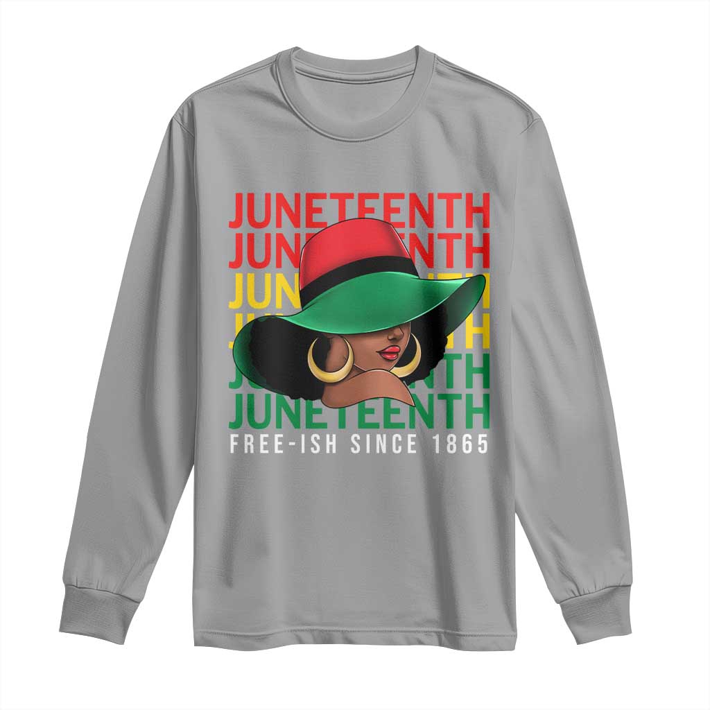 Juneteenth Long Sleeve Shirt Freeish Since 1865 Melanin Black Women Pride
