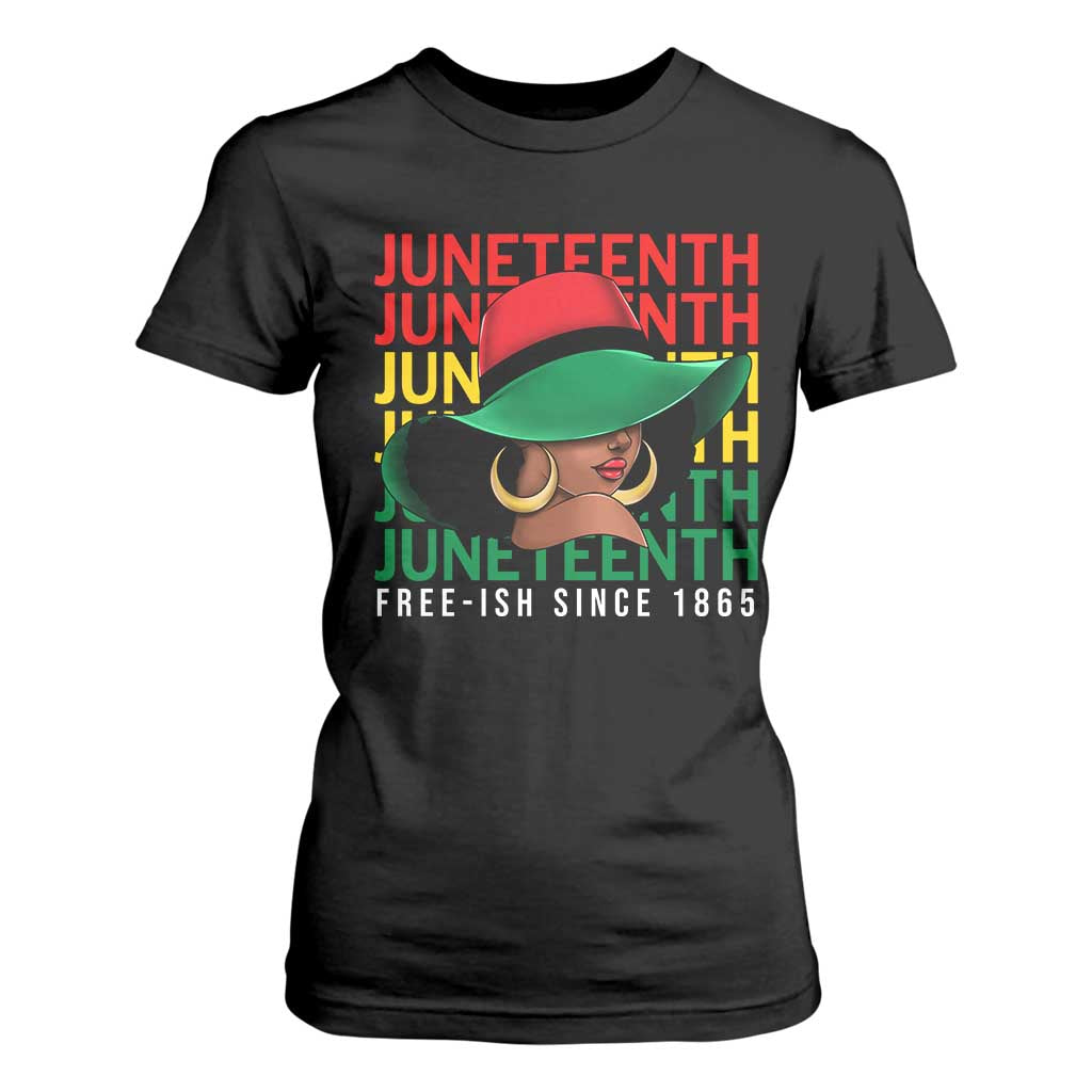 Juneteenth T Shirt For Women Freeish Since 1865 Melanin Black Women Pride