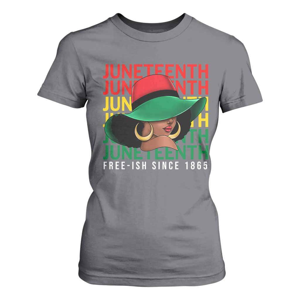 Juneteenth T Shirt For Women Freeish Since 1865 Melanin Black Women Pride