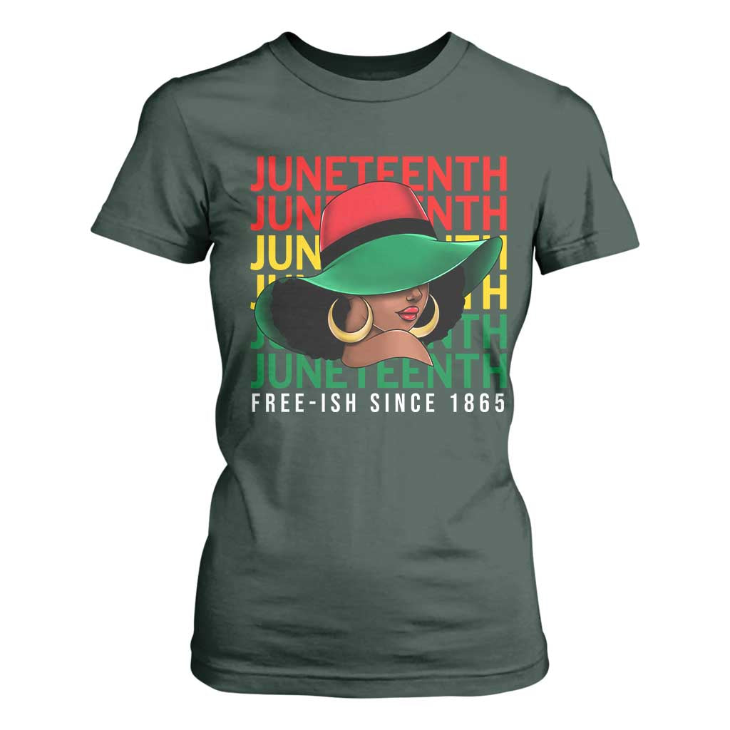 Juneteenth T Shirt For Women Freeish Since 1865 Melanin Black Women Pride