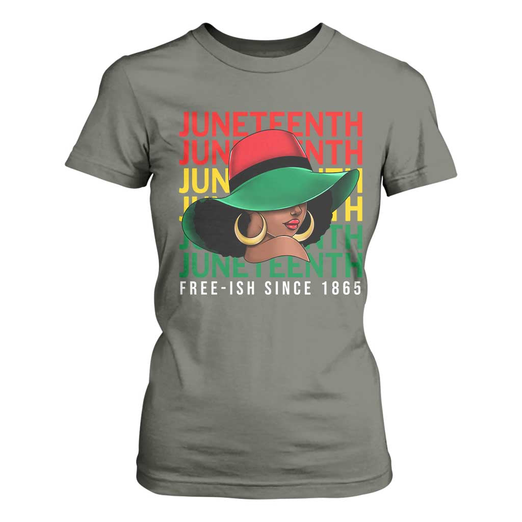 Juneteenth T Shirt For Women Freeish Since 1865 Melanin Black Women Pride