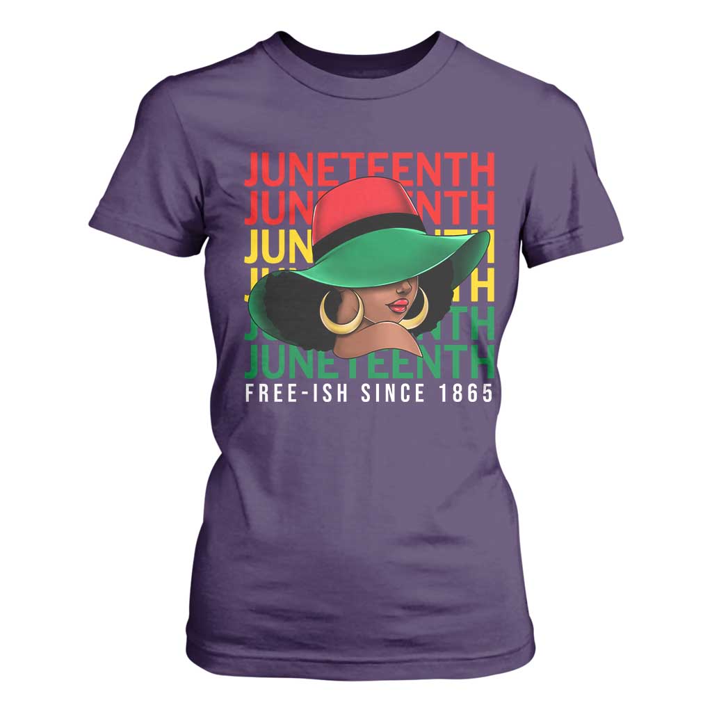 Juneteenth T Shirt For Women Freeish Since 1865 Melanin Black Women Pride