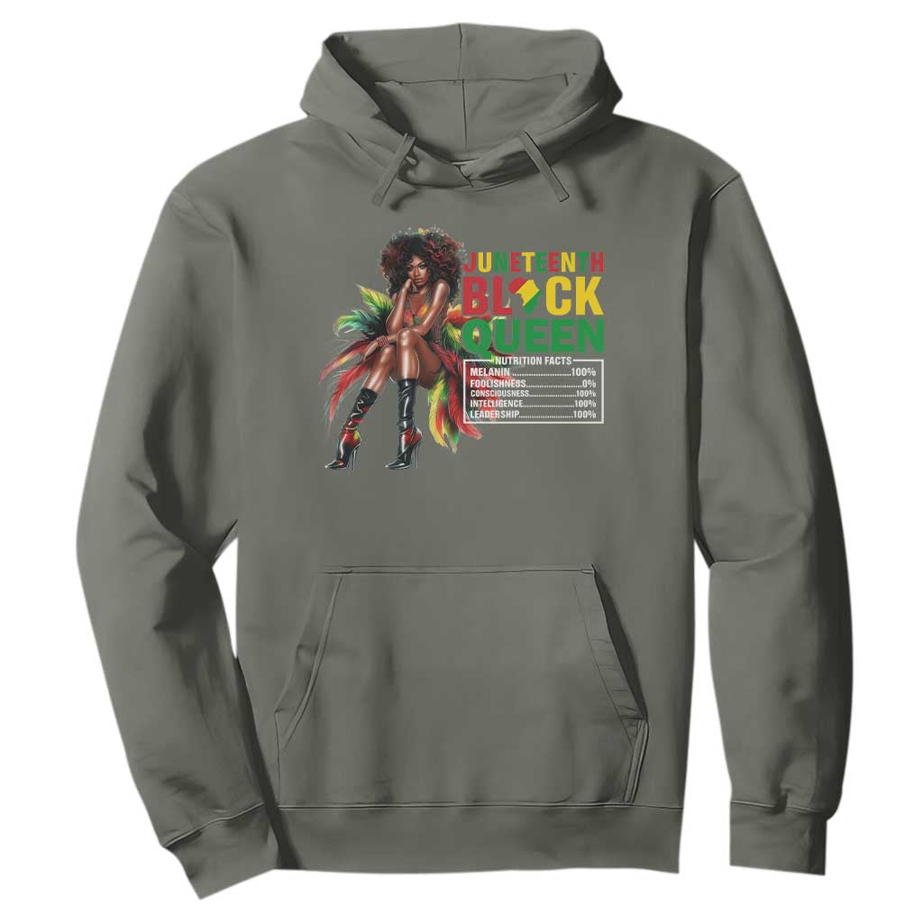 Juneteenth Hoodie Black Queen Nutritional Facts African American