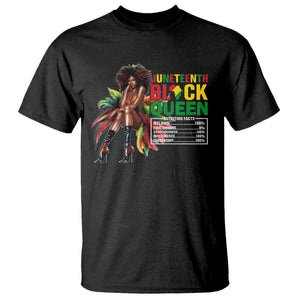Juneteenth T Shirt Black Queen Nutritional Facts African American