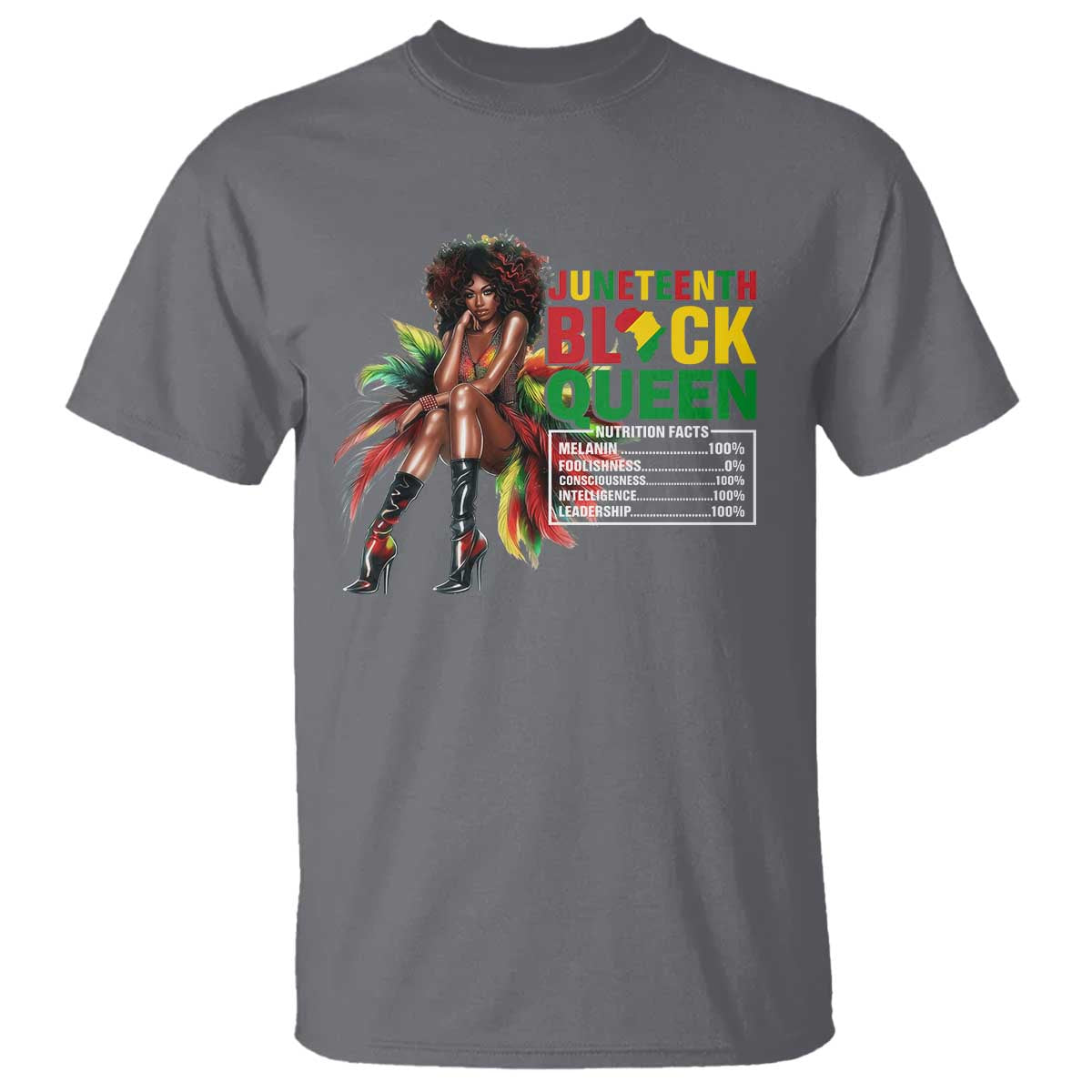 Juneteenth T Shirt Black Queen Nutritional Facts African American
