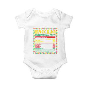 Juneteenth Baby Onesie Black King Nutritional Facts African American