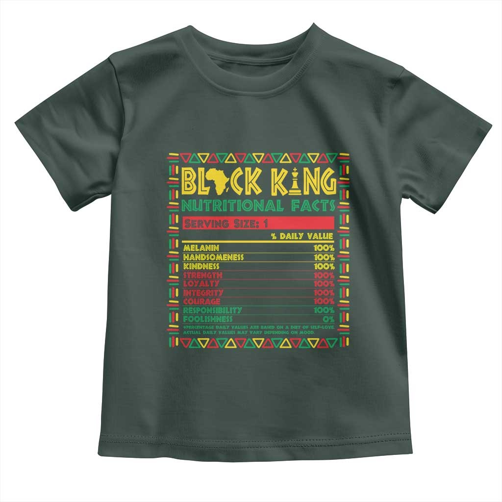 Juneteenth Baby Shirt Black King Nutritional Facts African American