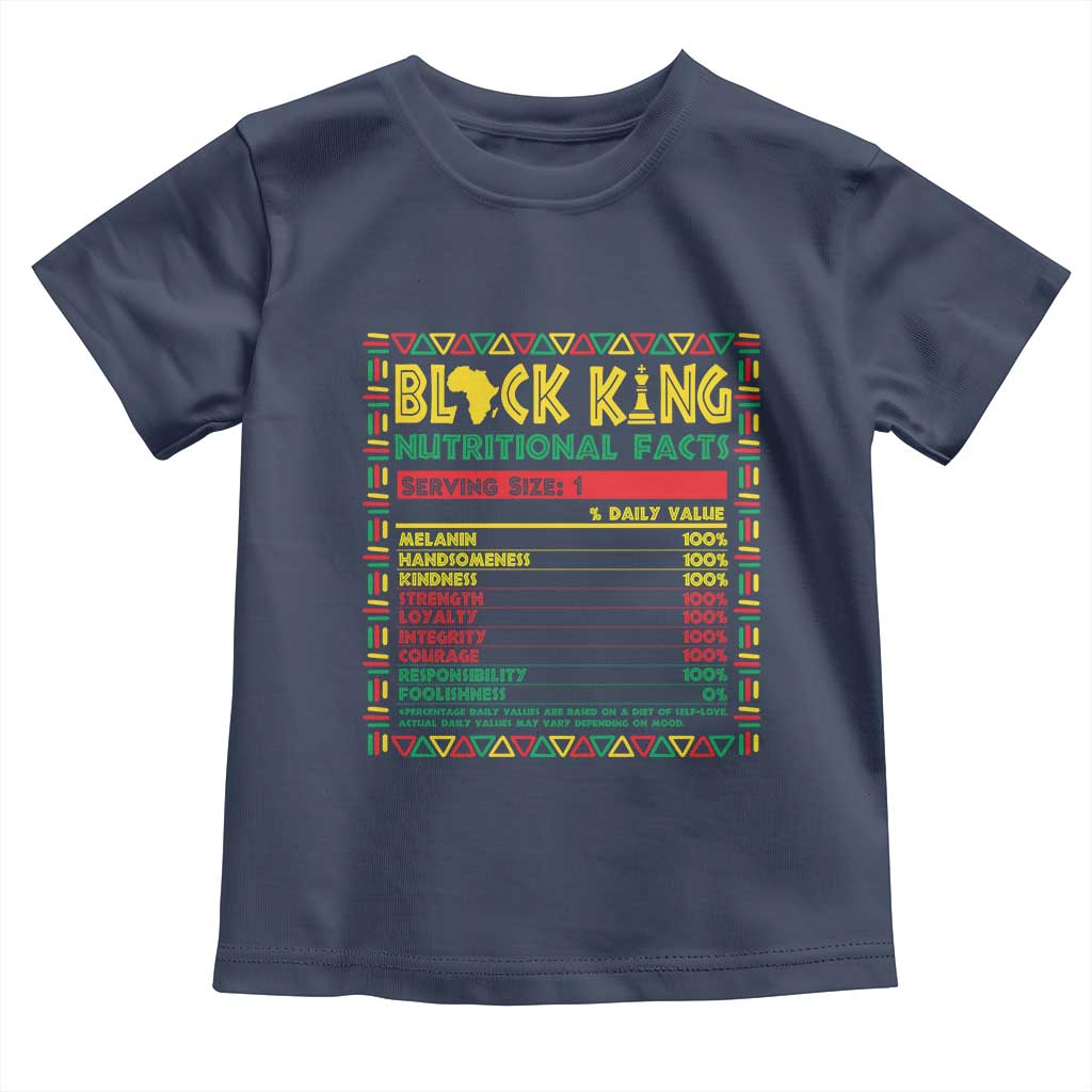 Juneteenth Baby Shirt Black King Nutritional Facts African American