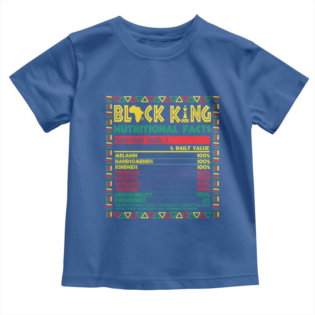 Juneteenth Baby Shirt Black King Nutritional Facts African American