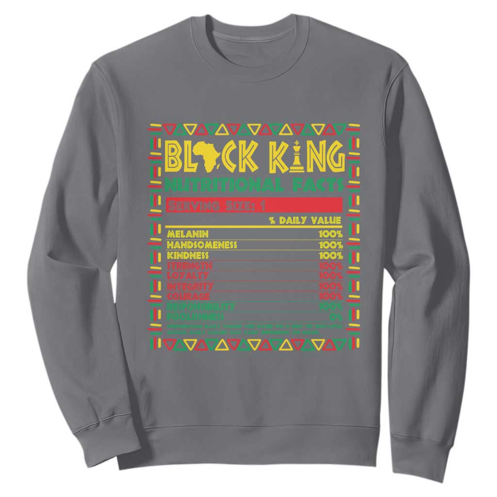Juneteenth Sweatshirt Black King Nutritional Facts African American