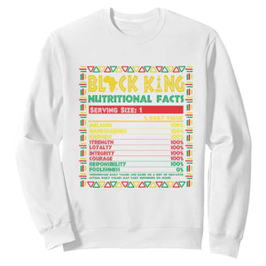 Juneteenth Sweatshirt Black King Nutritional Facts African American