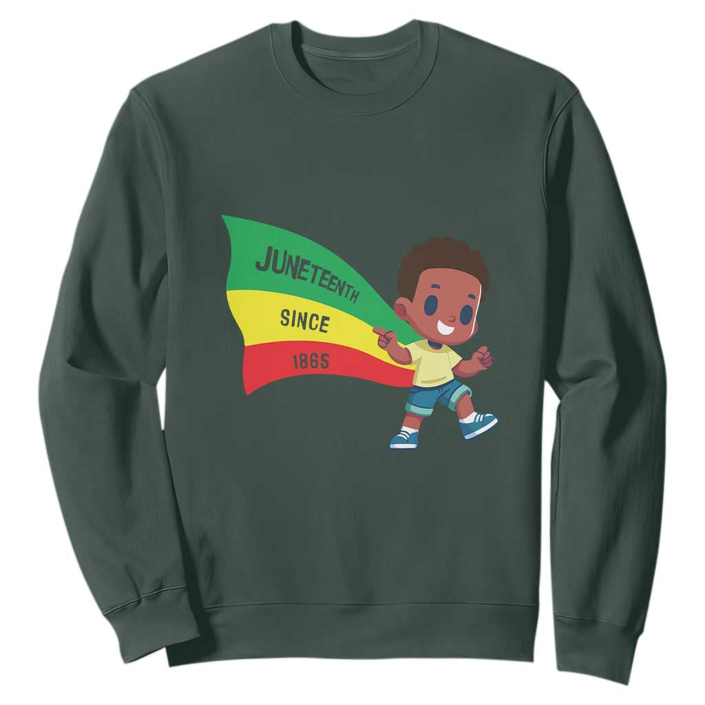 Juneteenth 1865 Sweatshirt Cool Melanin Black Boys Kids