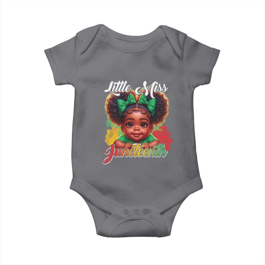 Juneteenth 1865 Baby Onesie Little Miss Cute Melanin Black Girls Kids