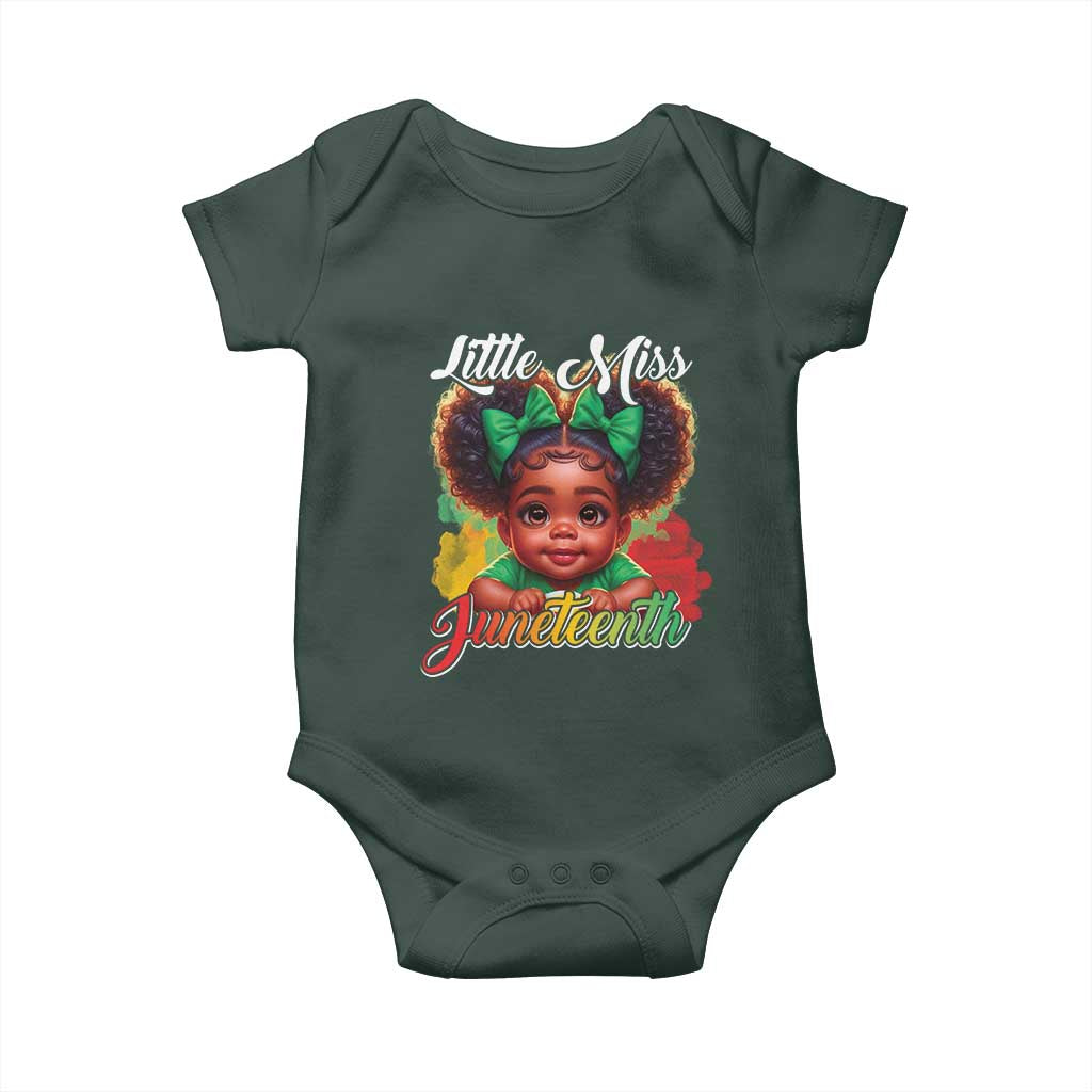 Juneteenth 1865 Baby Onesie Little Miss Cute Melanin Black Girls Kids