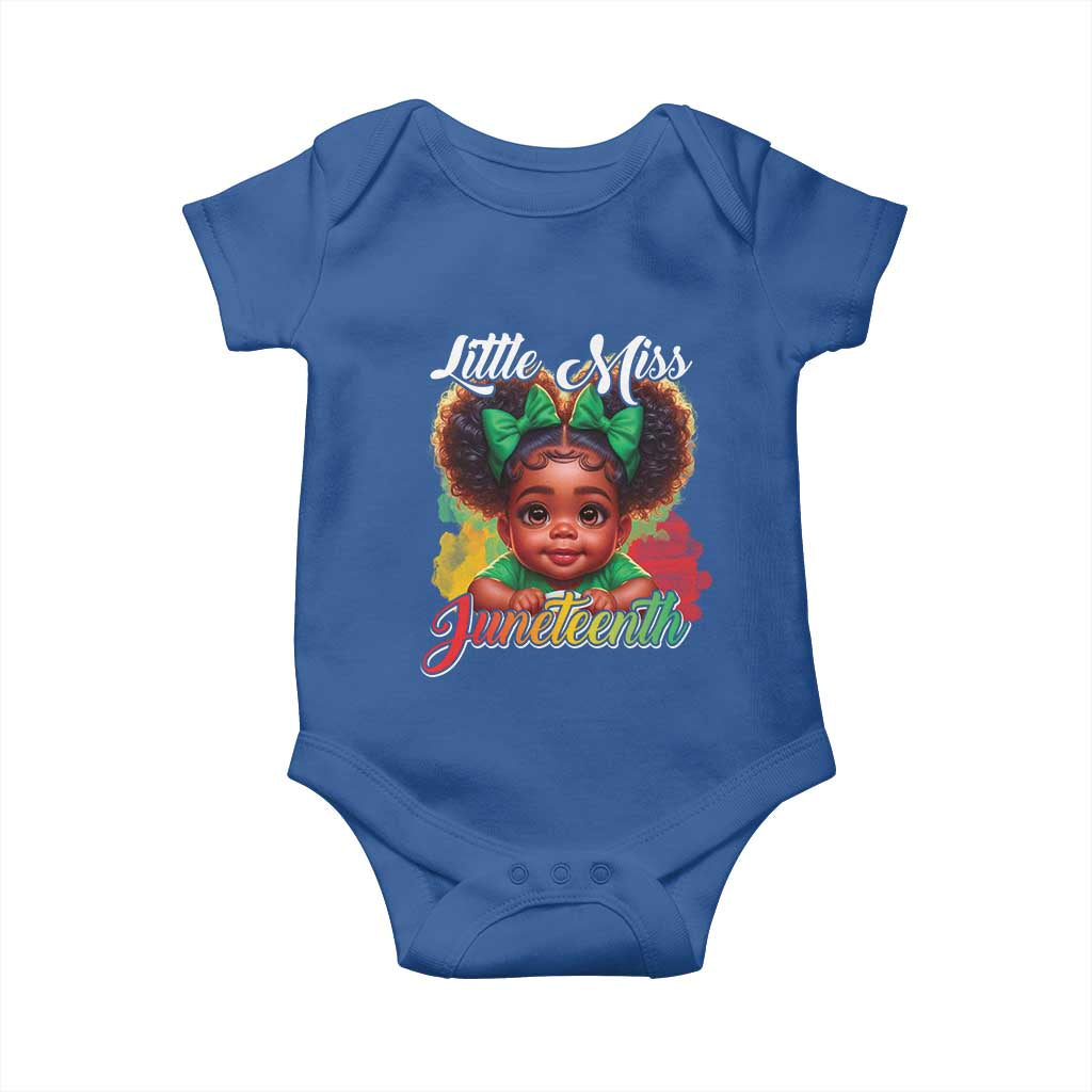 Juneteenth 1865 Baby Onesie Little Miss Cute Melanin Black Girls Kids
