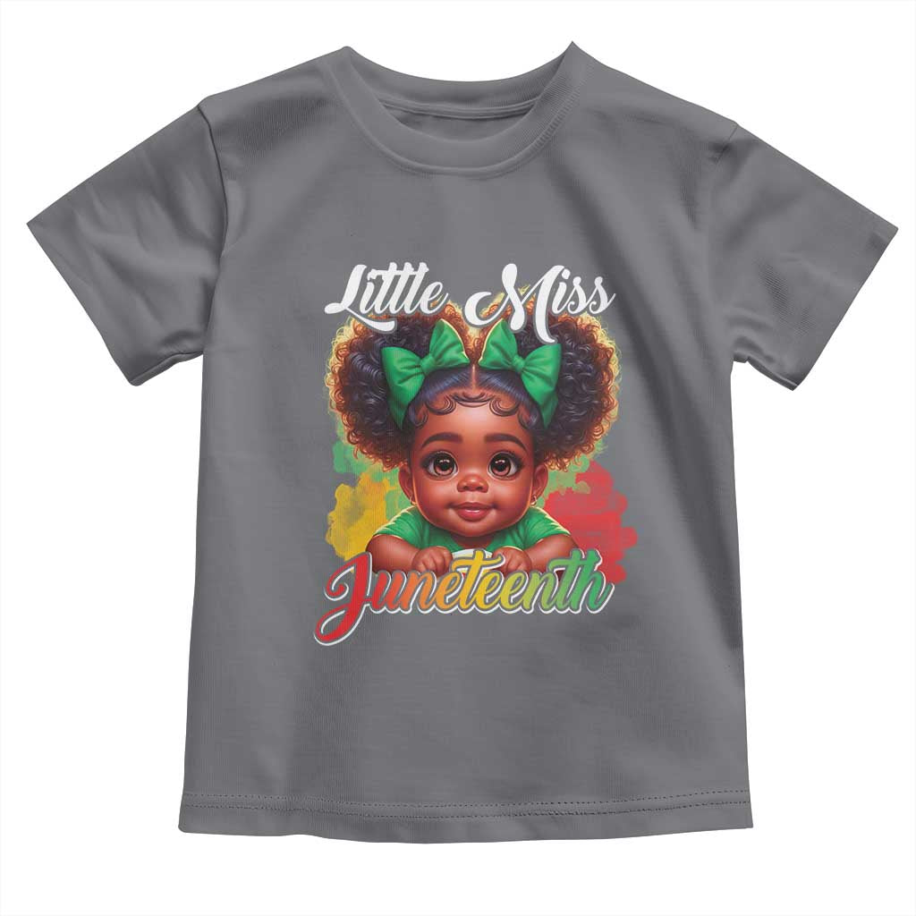 Juneteenth 1865 Baby Shirt Little Miss Cute Melanin Black Girls Kids