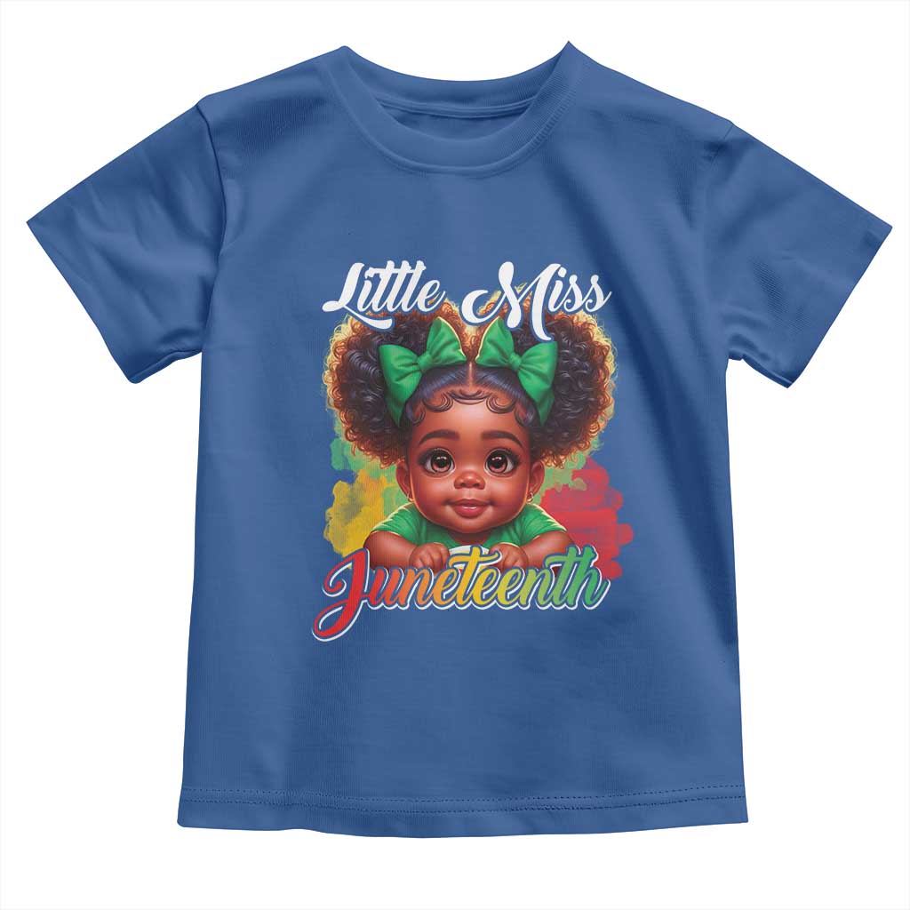 Juneteenth 1865 Baby Shirt Little Miss Cute Melanin Black Girls Kids