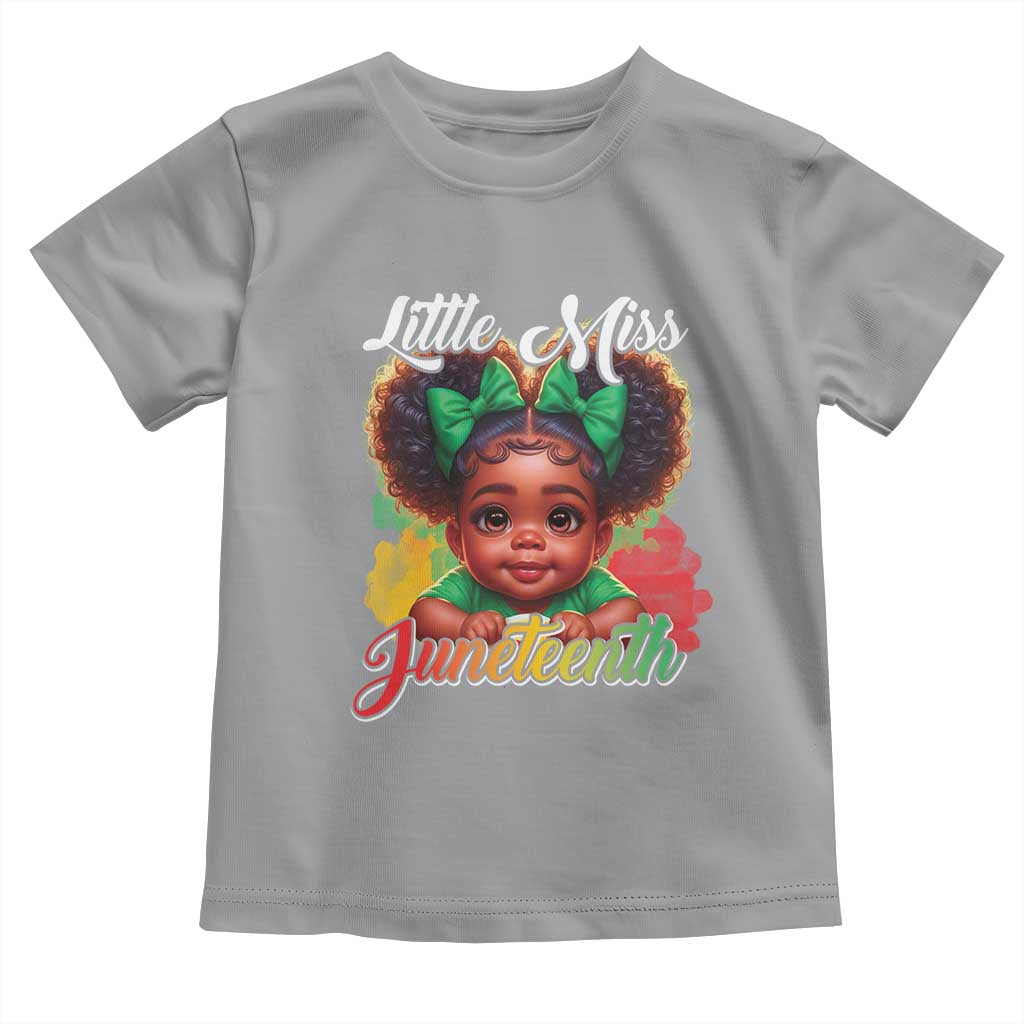 Juneteenth 1865 Baby Shirt Little Miss Cute Melanin Black Girls Kids