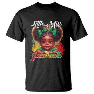 Juneteenth 1865 T Shirt Little Miss Cute Melanin Black Girls Kids