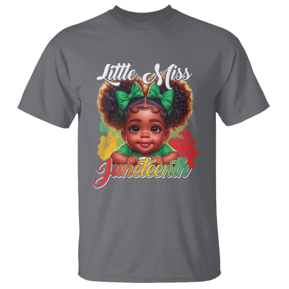 Juneteenth 1865 T Shirt Little Miss Cute Melanin Black Girls Kids