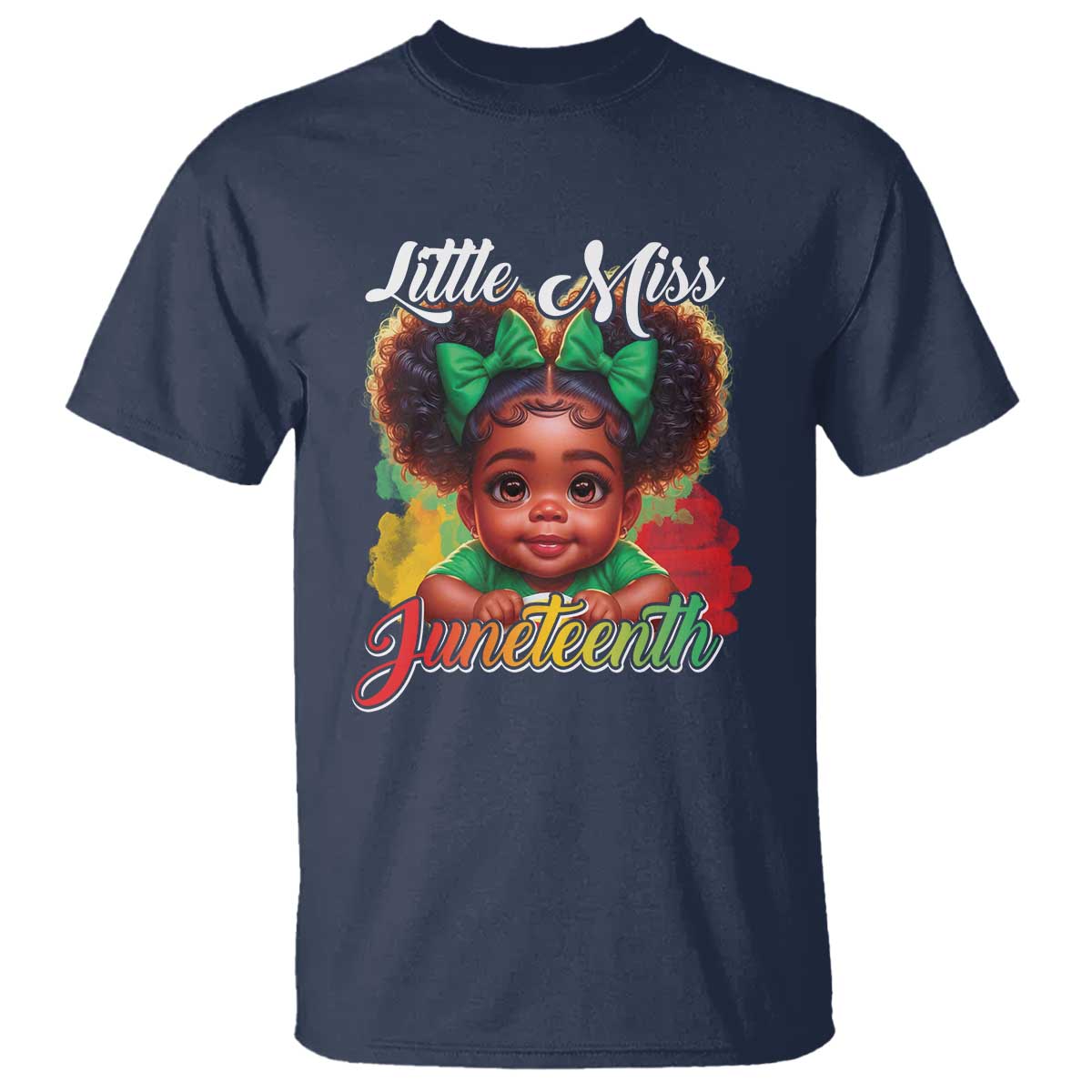 Juneteenth 1865 T Shirt Little Miss Cute Melanin Black Girls Kids
