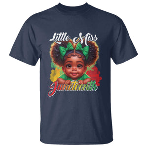 Juneteenth 1865 T Shirt Little Miss Cute Melanin Black Girls Kids
