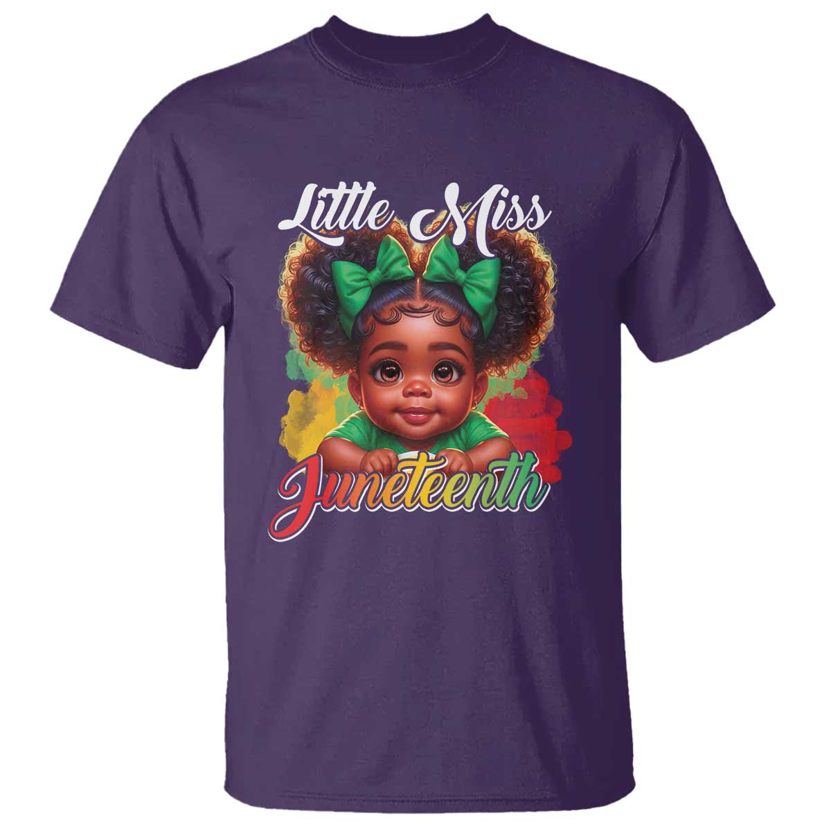 Juneteenth 1865 T Shirt Little Miss Cute Melanin Black Girls Kids