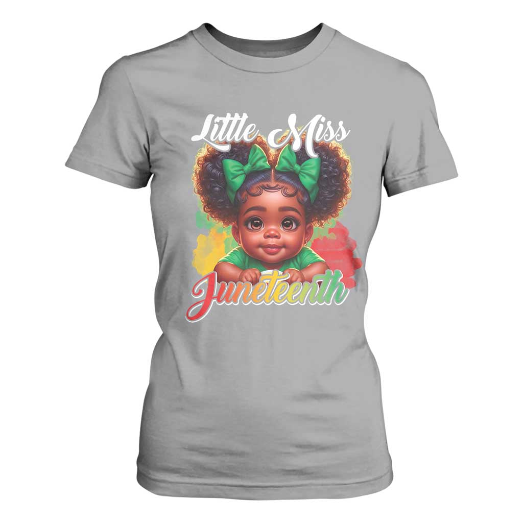 Juneteenth 1865 T Shirt For Women Little Miss Cute Melanin Black Girls Kids