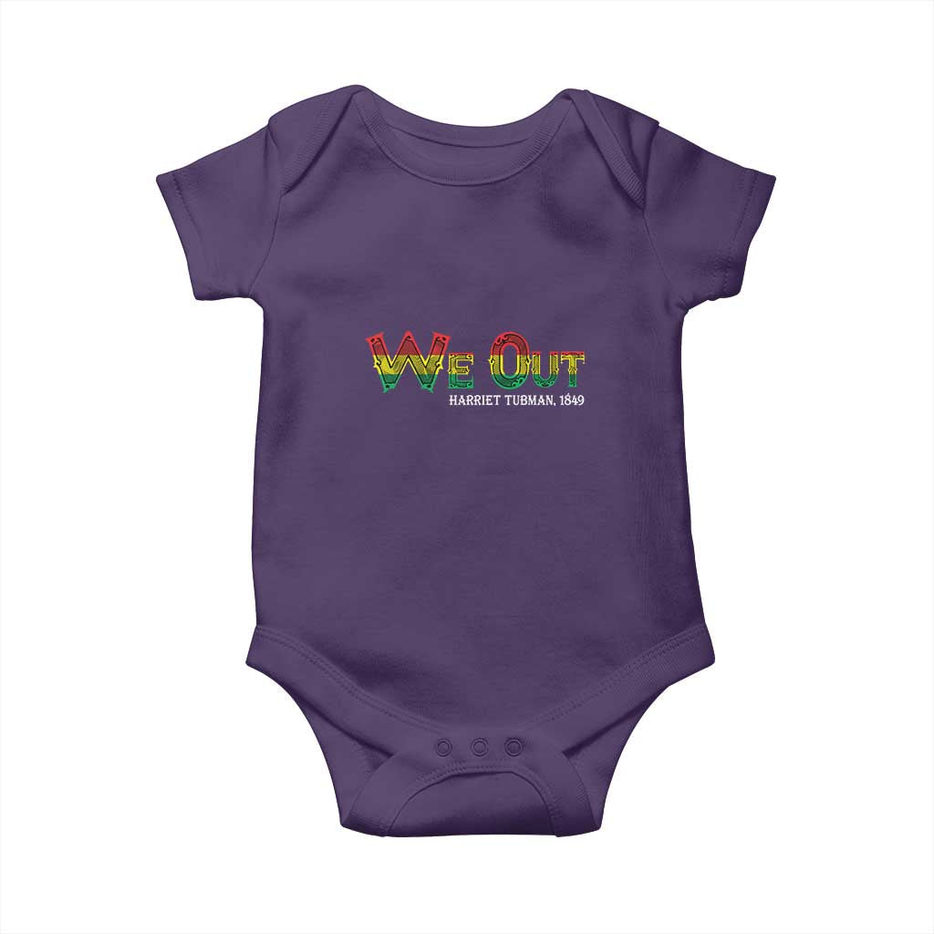Juneteenth Baby Onesie We Out Harriet Tubman Quotes