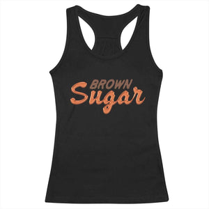 Melanin African Pride Racerback Tank Top Brown Sugar