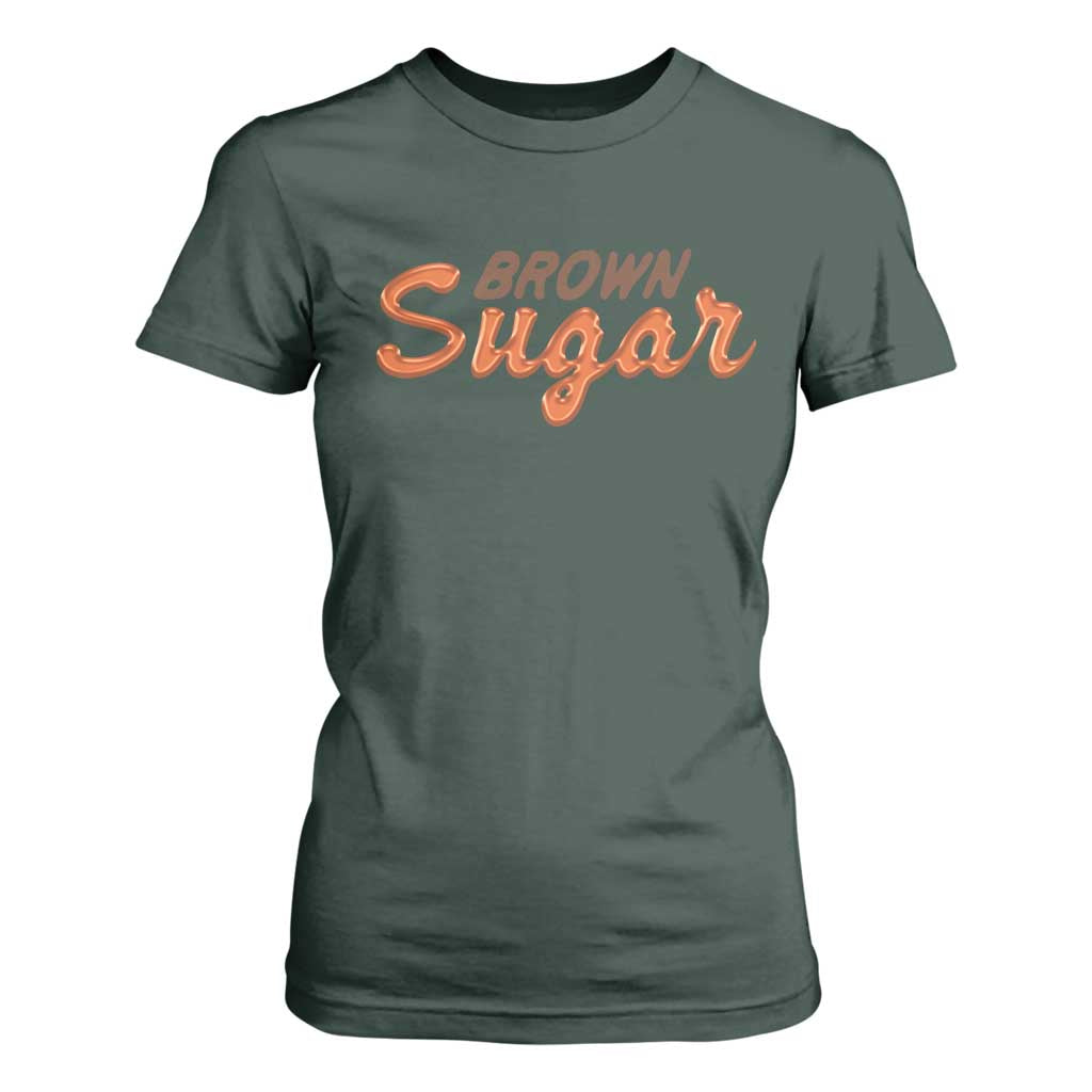 Melanin African Pride T Shirt For Women Brown Sugar