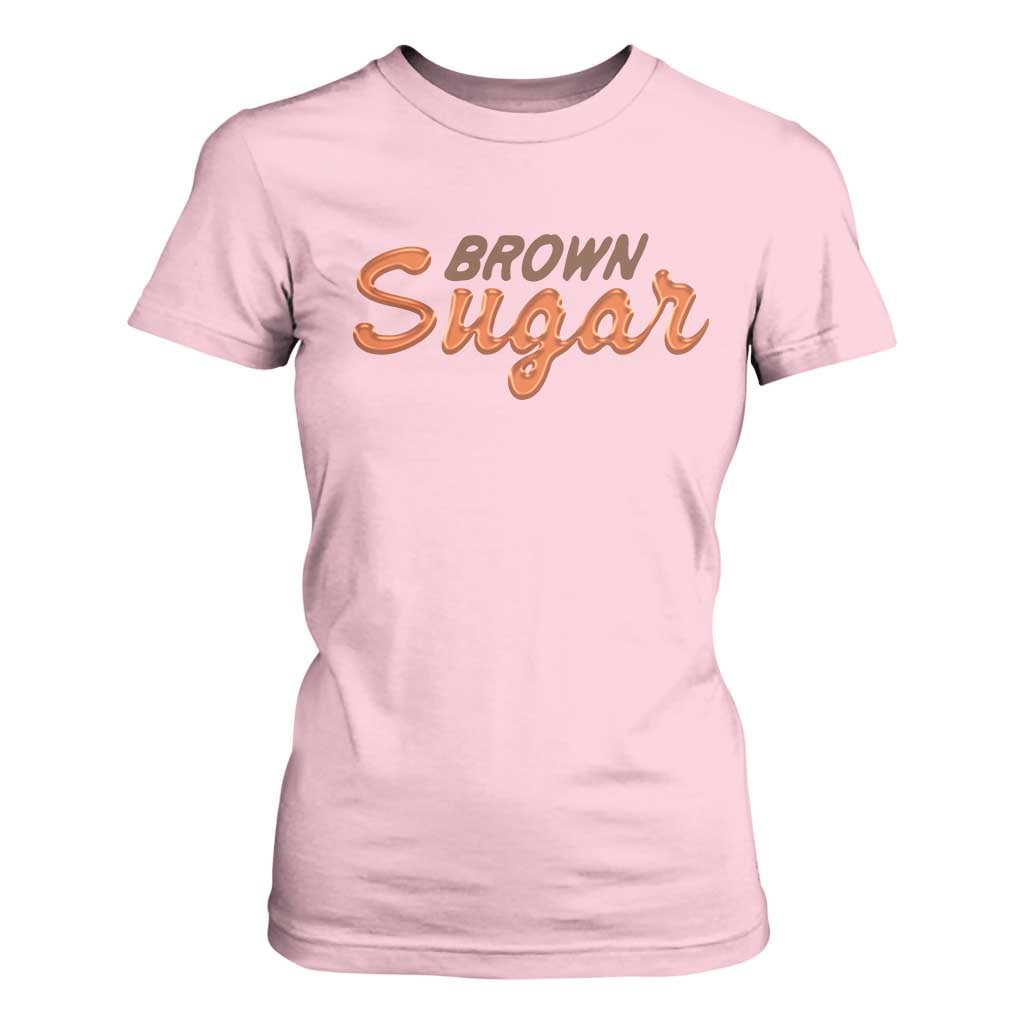 Melanin African Pride T Shirt For Women Brown Sugar
