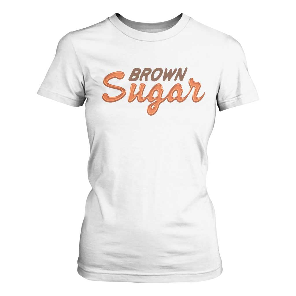 Melanin African Pride T Shirt For Women Brown Sugar