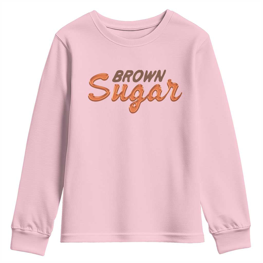 Melanin African Pride Youth Sweatshirt Brown Sugar