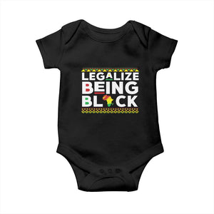 Black Pride Baby Onesie Legalize Being Black History