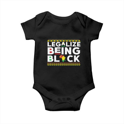 Black Pride Baby Onesie Legalize Being Black History