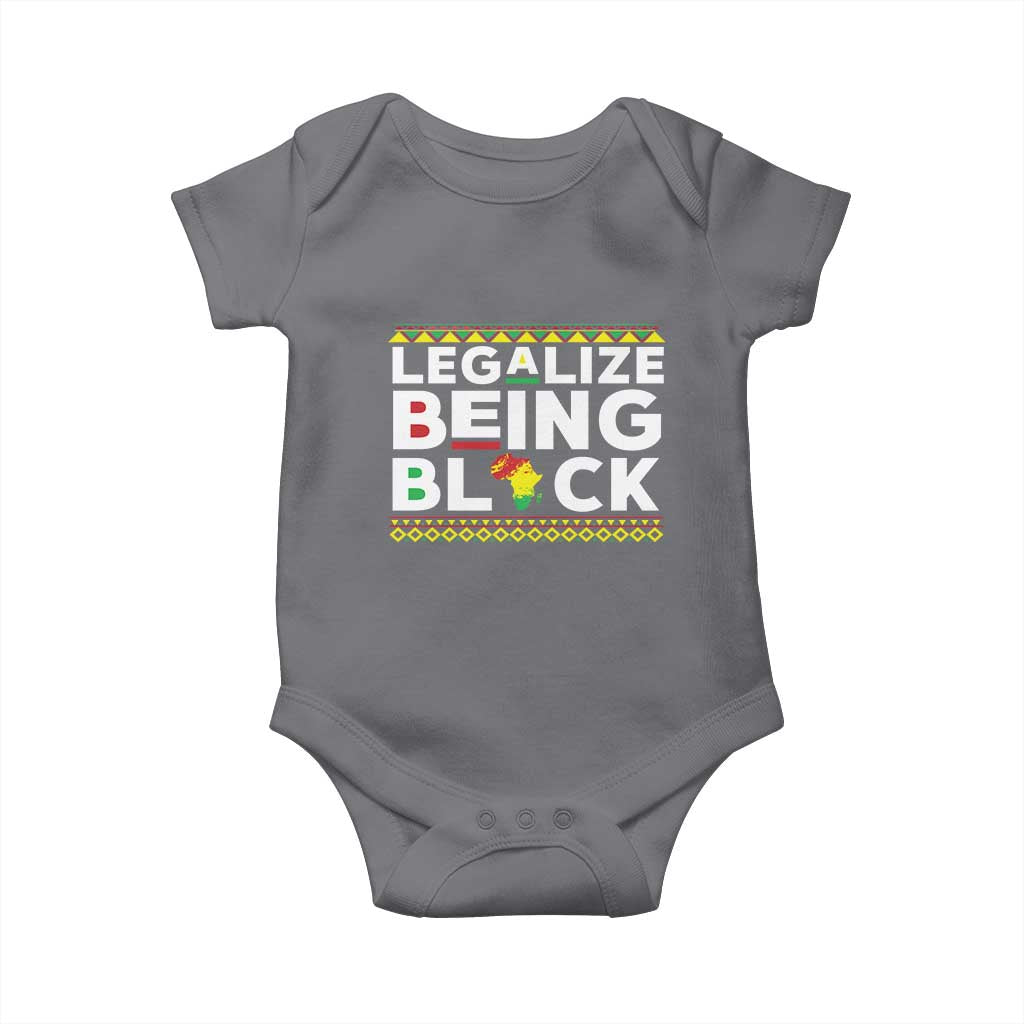 Black Pride Baby Onesie Legalize Being Black History