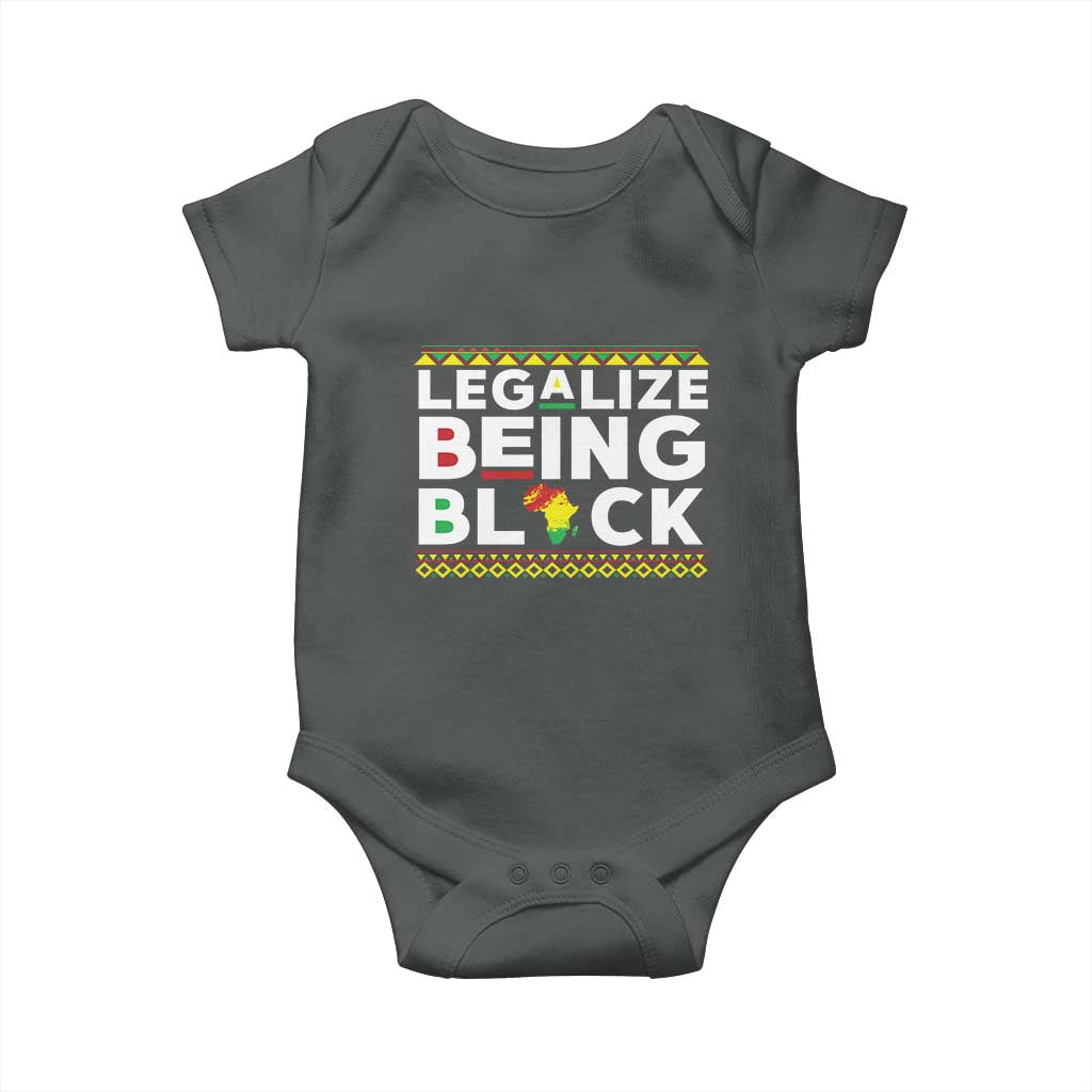 Black Pride Baby Onesie Legalize Being Black History