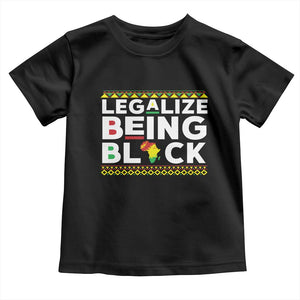 Black Pride Toddler T Shirt Legalize Being Black History
