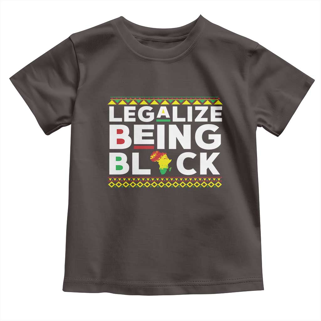 Black Pride Toddler T Shirt Legalize Being Black History